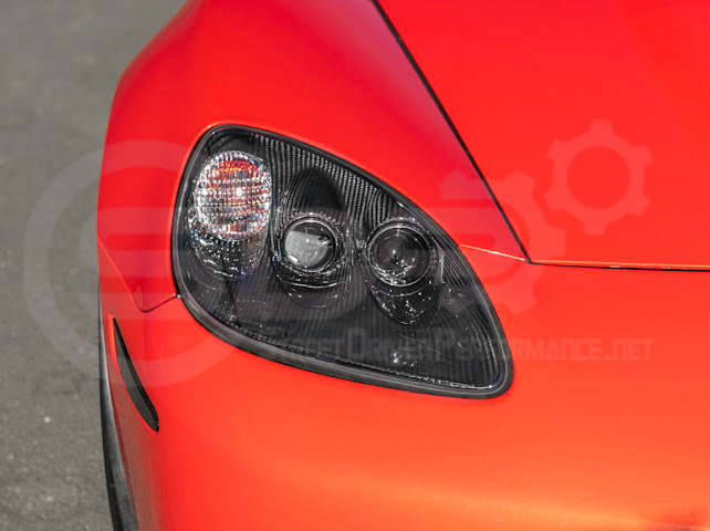 2005-2013 CHEVROLET CORVETTE C6 | FACTORY OEM STYLE CARBON FIBER  HEADLIGHTS HOUSING REPLACEMENT